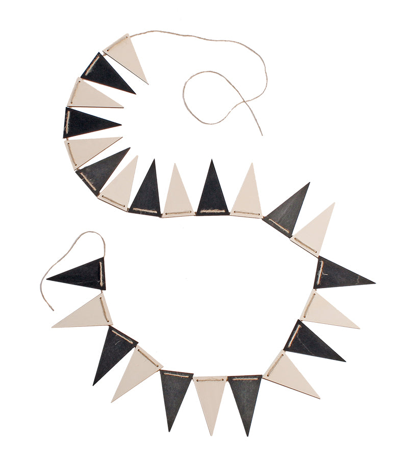 Grimms Monochrome Bunting Banner