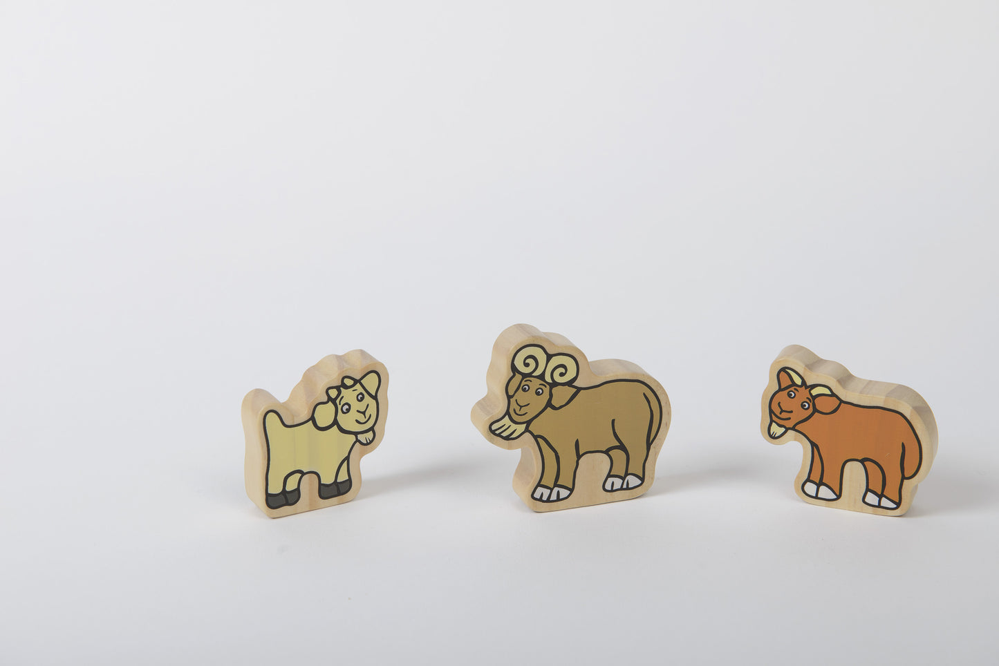 Yellow Door The Billy Goats Gruff Wooden Characters
