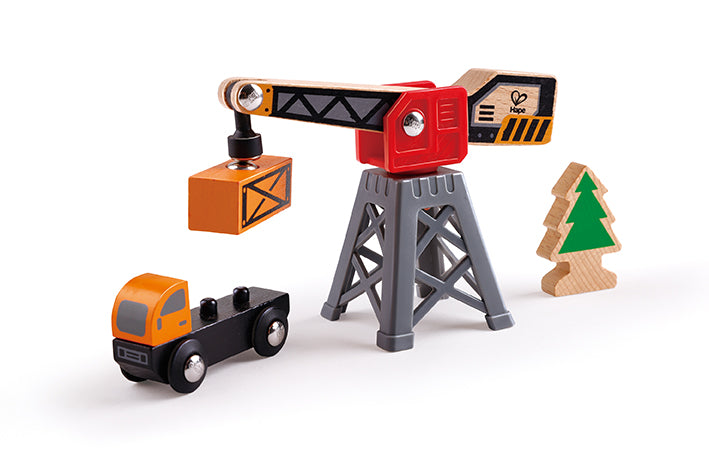 Hape Mega Metropolis Train Bucket Set (80 pieces)