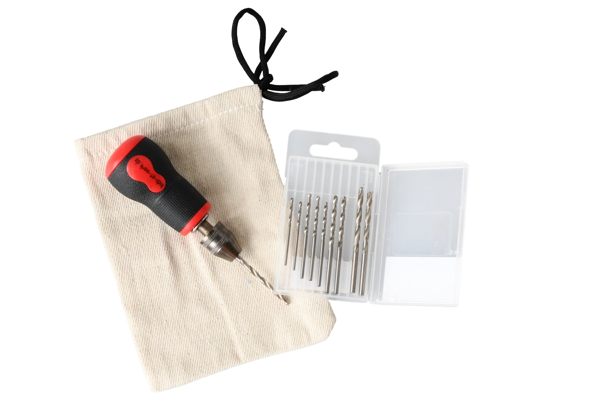 Kids At Work Small Hand Drill With Drill Bits