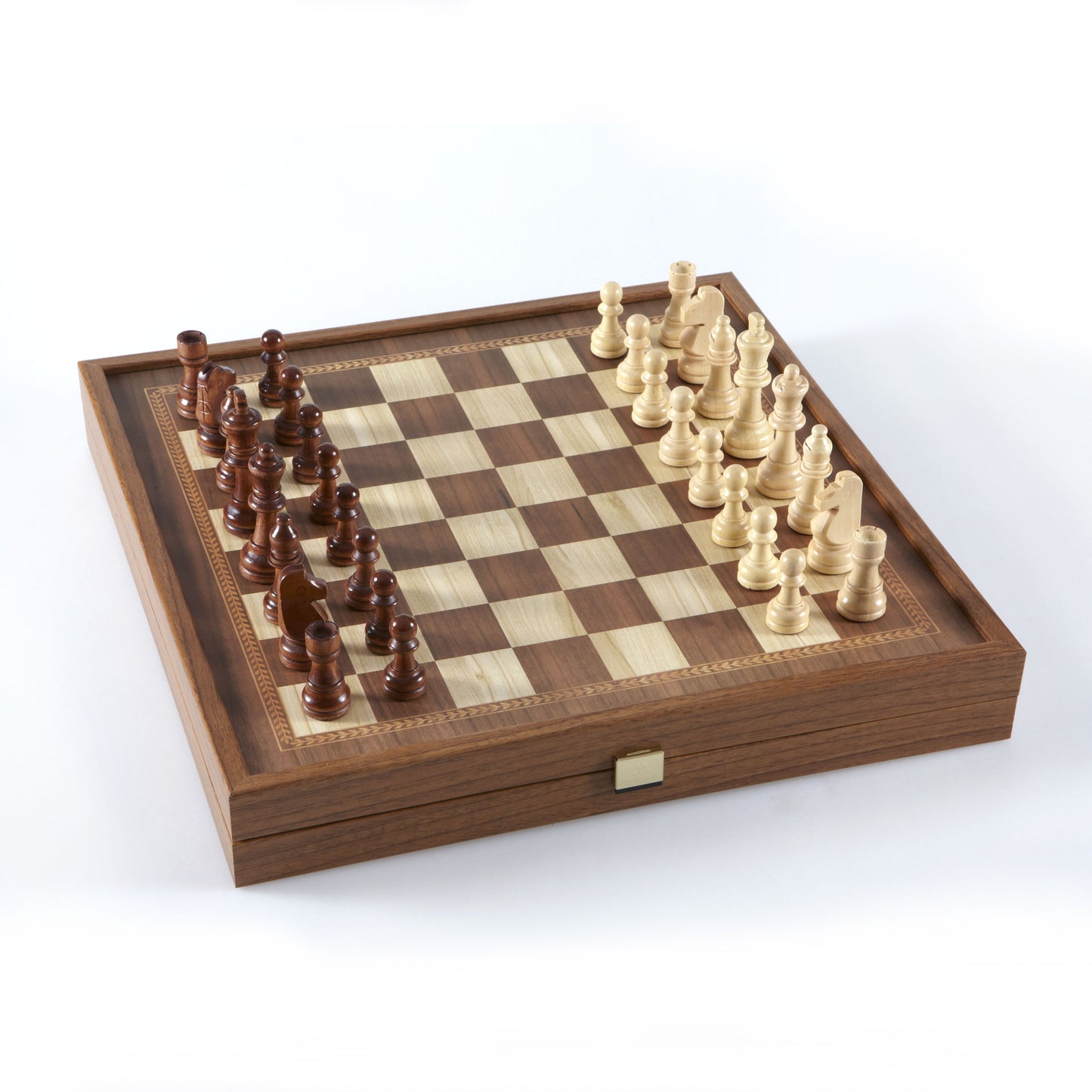 Manopoulos Classic Style Wooden Chess & Backgammon