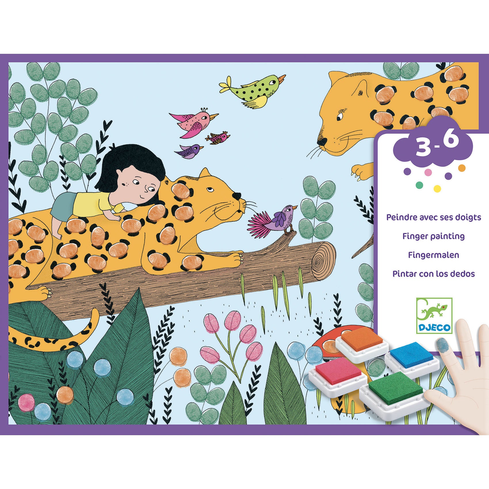 Djeco Finger Painting Touch and paint !