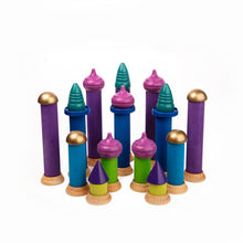 Bauspiel Pillar Tops Multi Coloured 25 pcs