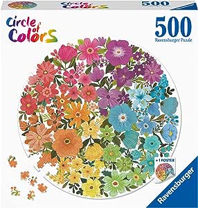 Ravensburger Flowers Circular, 500pc