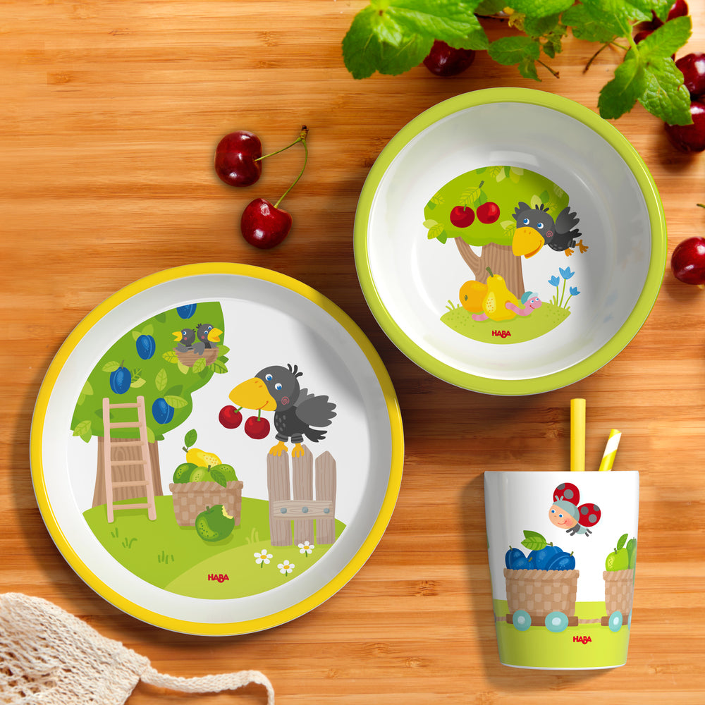 Haba Orchard Melamine Table Gift Set
