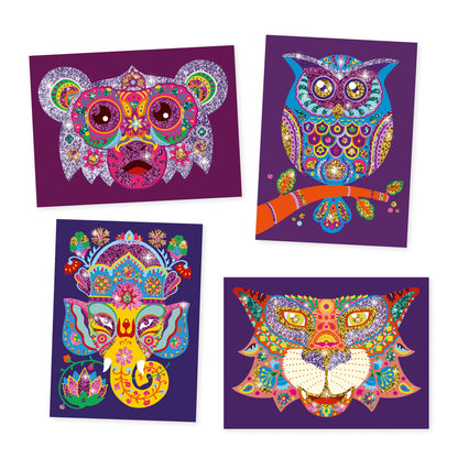Djeco Glitter Boards Glitter Animals (F)