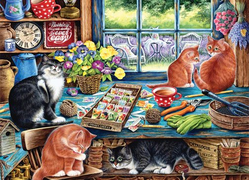 Cobble Hill Puzzles 1000 Pieces Cats Retreat