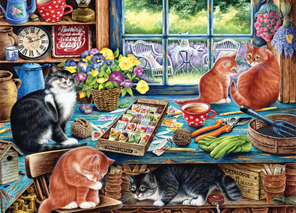 Cobble Hill Puzzles 1000 Pieces Cats Retreat