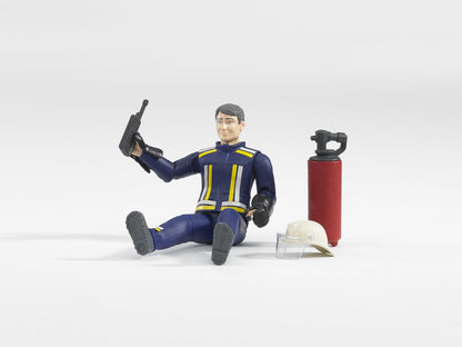 Bruder Bworld Fireman W/Accessories