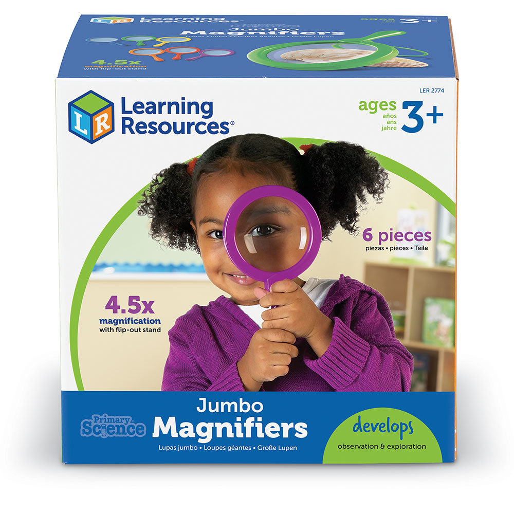Learning Resources Jumbo Magnifiers - Set of 6