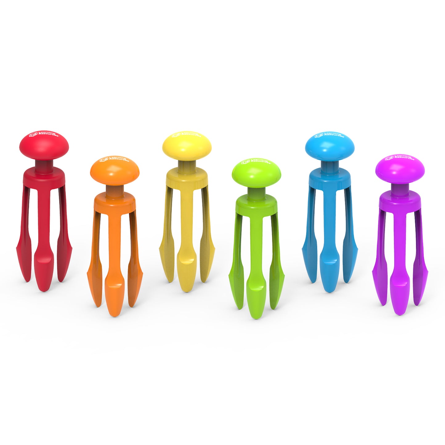 Learning Resources Tri-Grip Tongs (Set of 6)