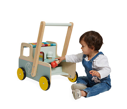 Janod Ice Cream Cart Push-Along Trolley