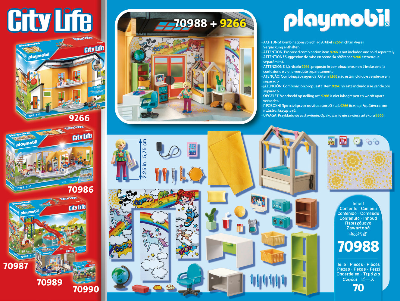 Playmobil 70988 City Life DeluxeTeenager's Room
