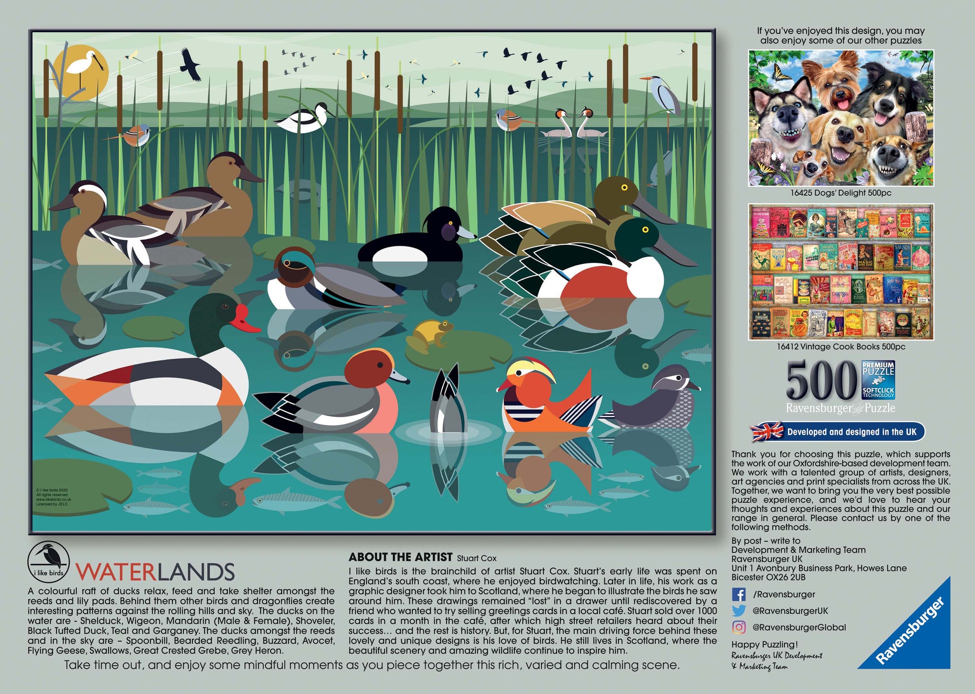 Ravensburger I like Birds - Waterlands, 500pc