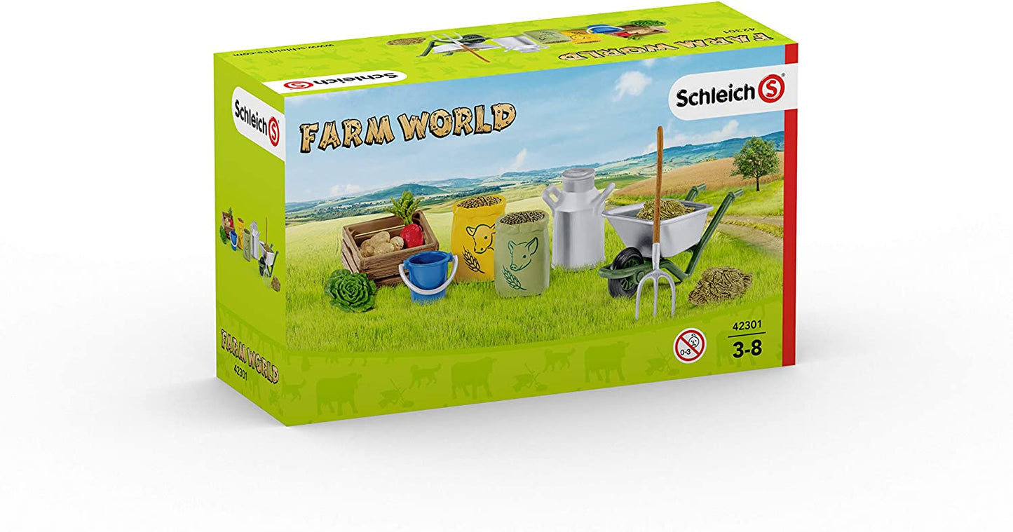 Schleich Feeding The Farm Animals