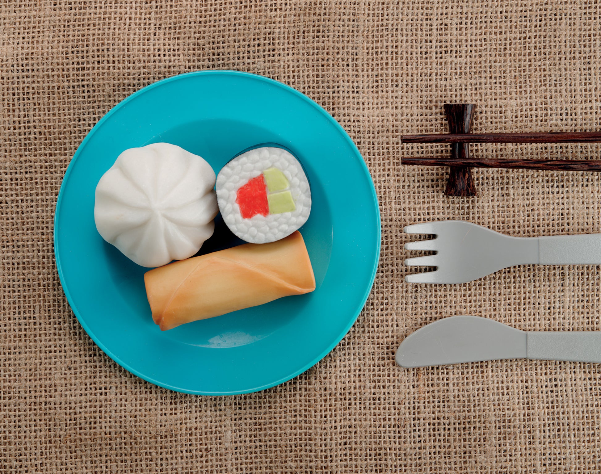 Yellow Door Sensory Play Stones - Foods of the World