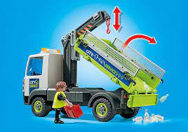 Playmobil 71431 City Life Glass Recycling Truck With Container