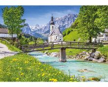 Wentworth Wooden Puzzles 500 pce Church of Ramsau in Springtime - Mega