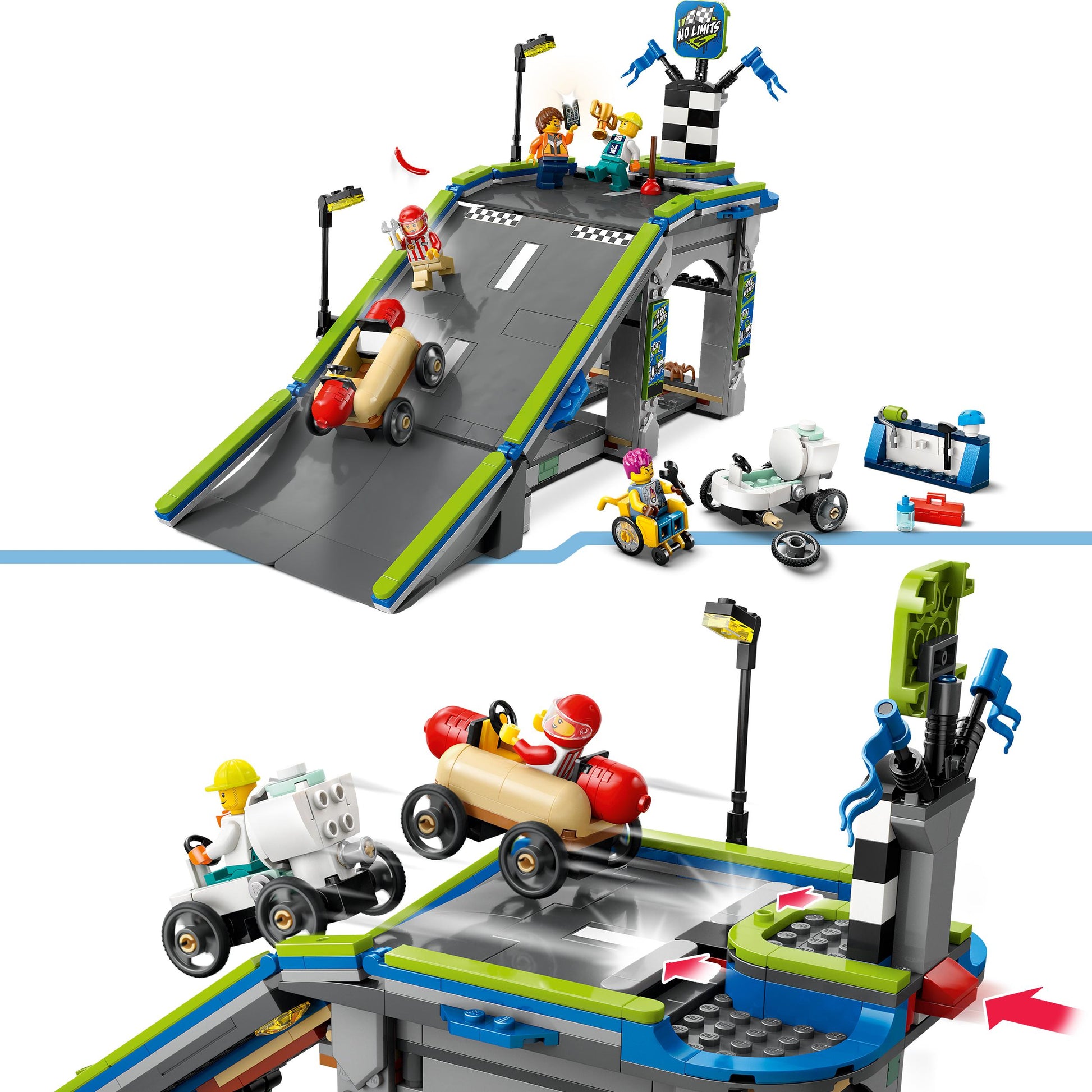 Lego City Great Vehicles 60460 No Limits: Race Car Ramp Track