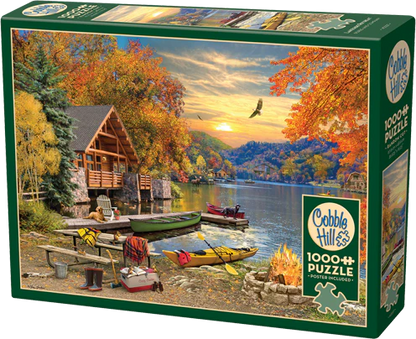 Cobble Hill Puzzles 1000 Pieces Lakeside Retreat