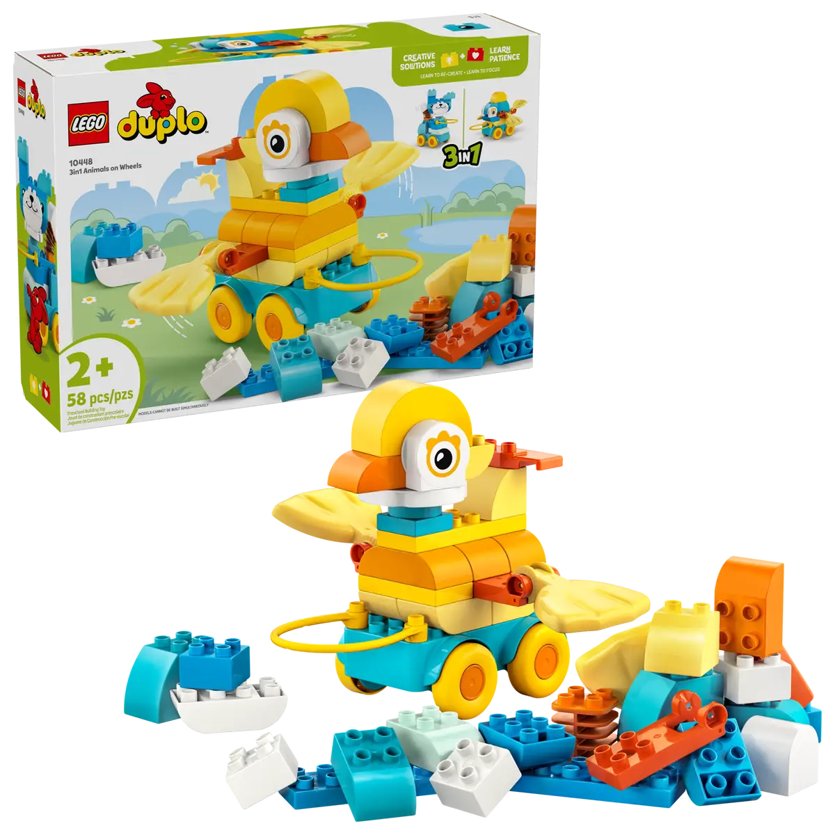 Lego DUPLO Town 10448 3in1 Animals on Wheels