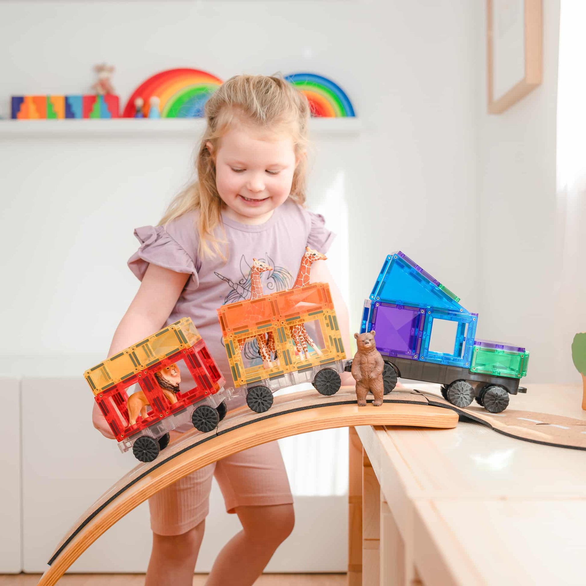 Connetix Tiles Rainbow 50 Pc Transport Pack