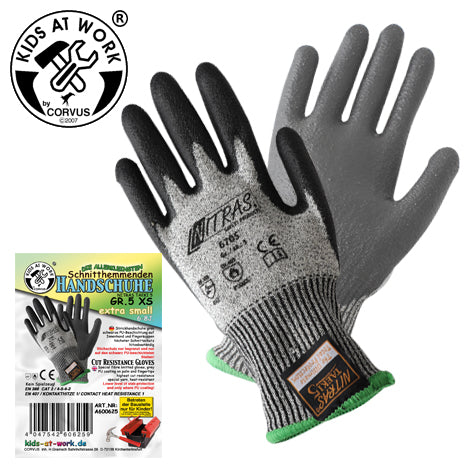 Kids At Work Glove cut-resistant Aged 6-8