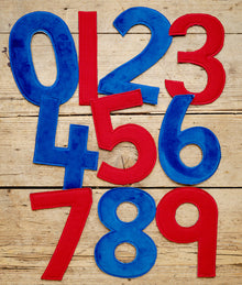 Yellow Door Feely Fabric Numbers