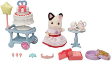 Sylvanian Families Party Time Playset -Tuxedo Cat Girl-