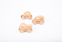 Tickit Natural Wood Emergency Vehicles Set