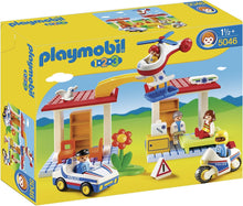 Playmobil 5046 1.2.3 Play Set Hospital with Paramedics and Police Officers