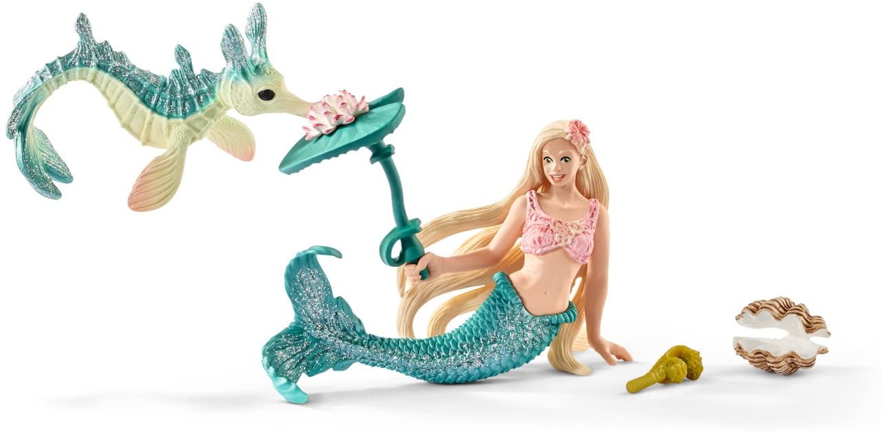 Schleich Mermaid Michelle and Baby Seahorse Miniki