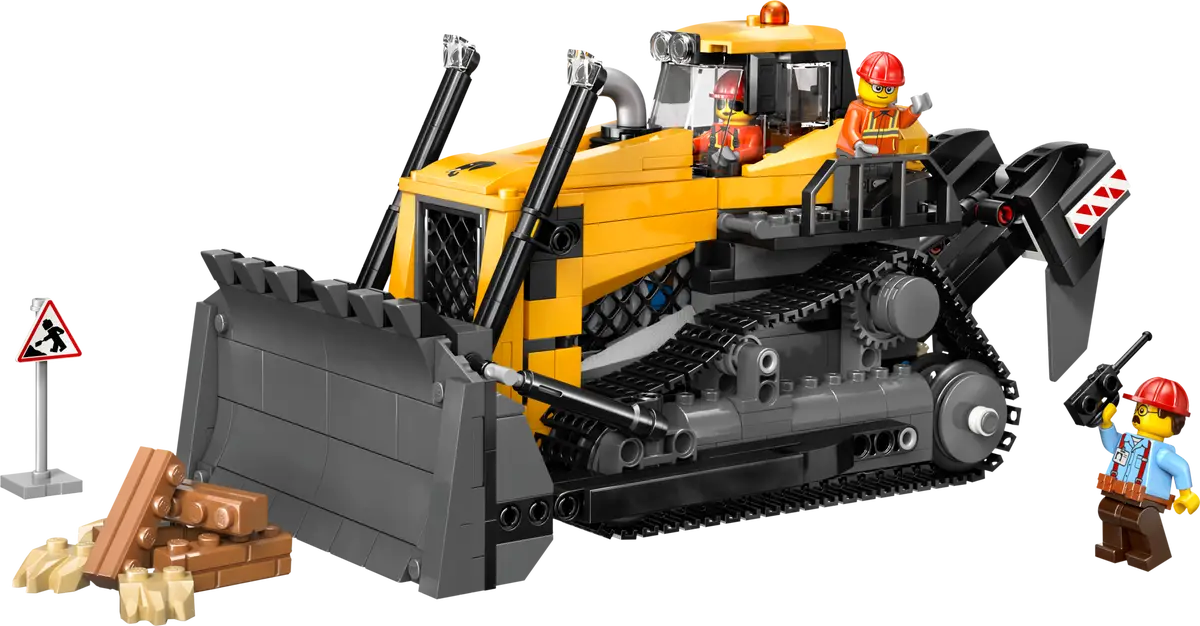 Lego City Big Vehicles 60466 Yellow Bulldozer with Front Loader