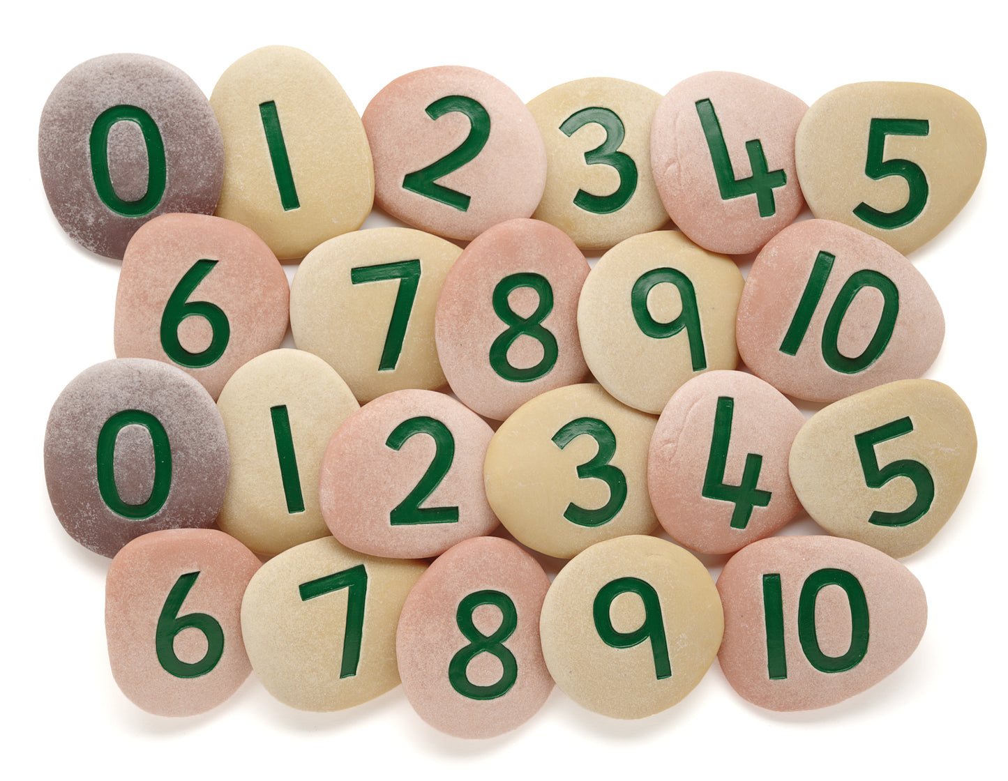 Yellow Door Jumbo Number Pebbles