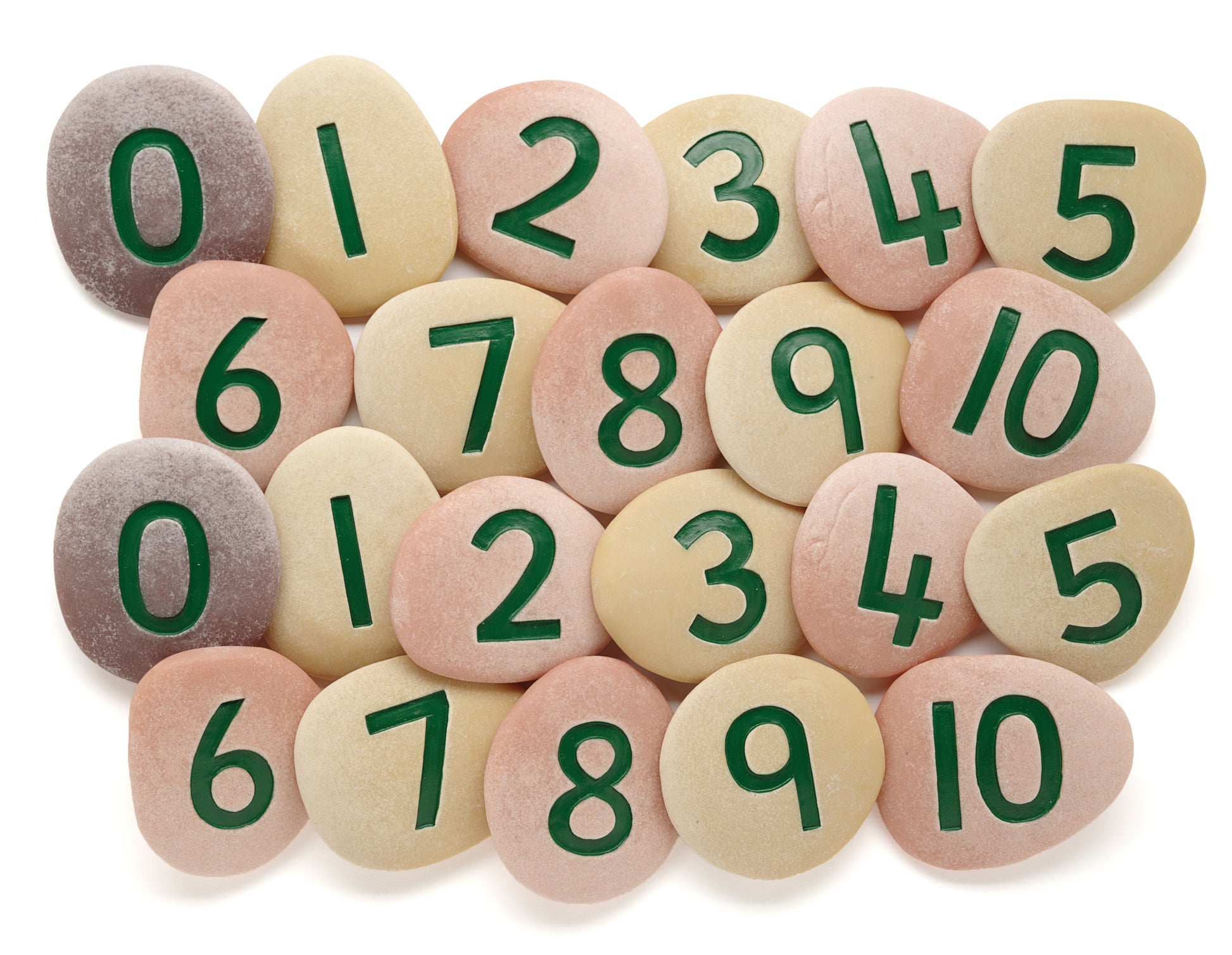 Yellow Door Jumbo Number Pebbles