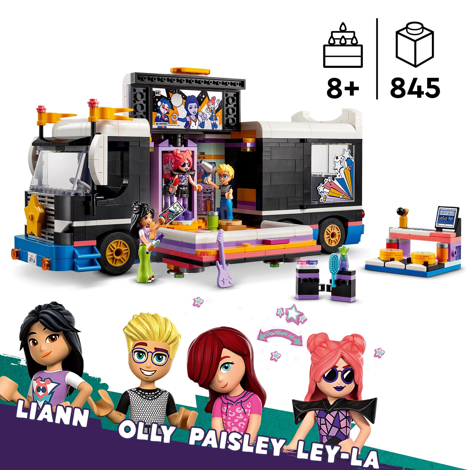 Lego Friends 42619 Pop Star Music Tour Bus ( R)