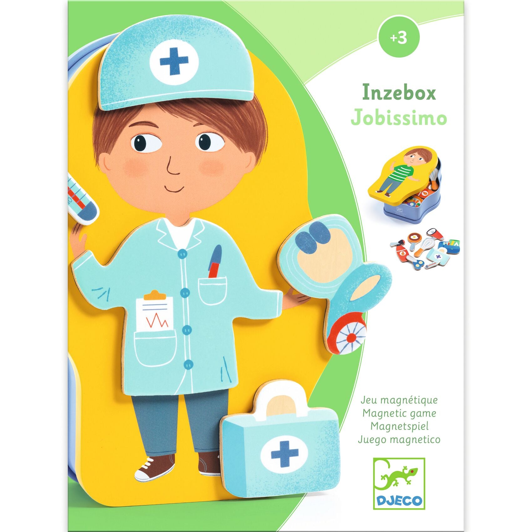 Djeco Inzebox Jobissimo Wooden Magnetic Game