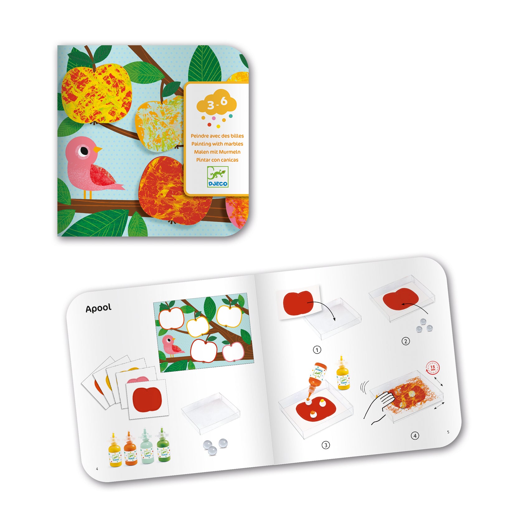 Djeco Nature Marble Painting Set (D)