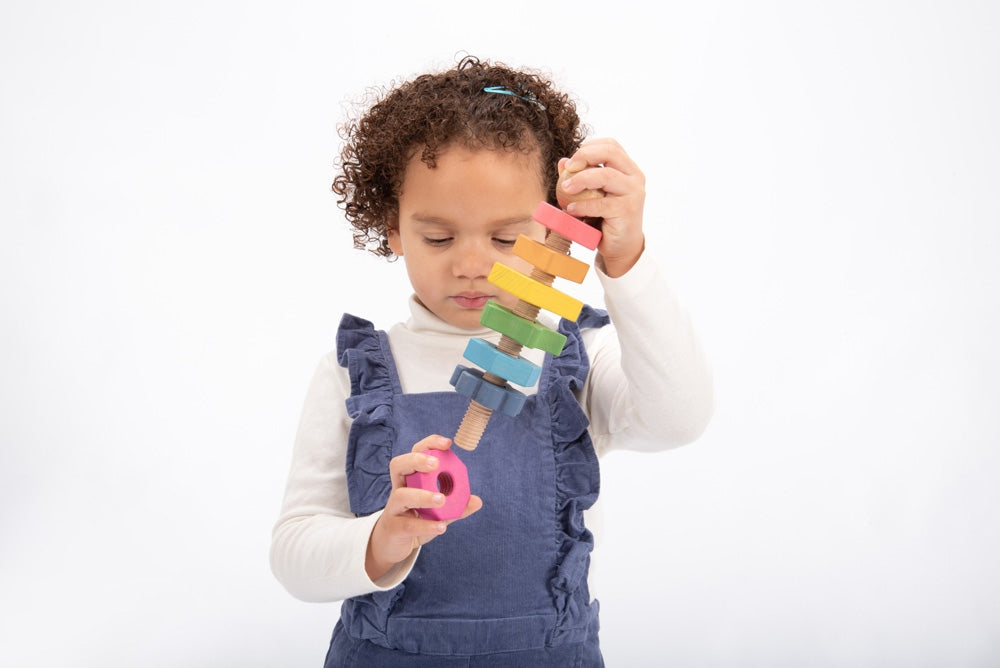 TickiT Rainbow Wooden Shape Twister