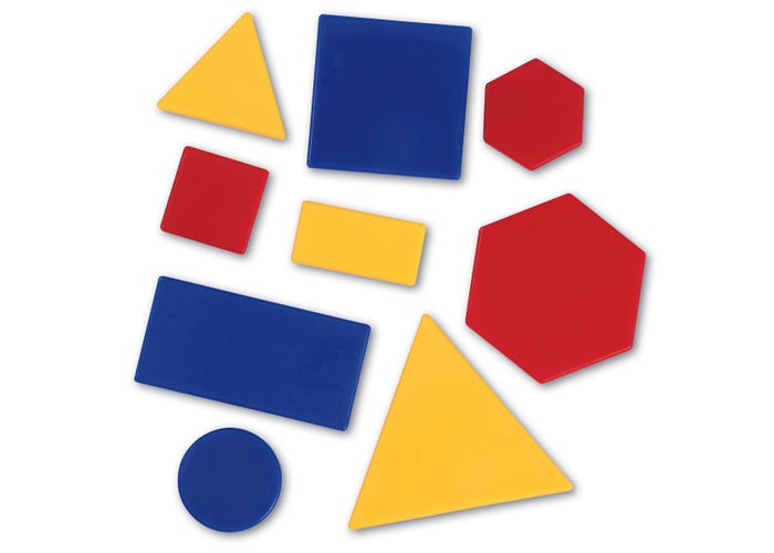 Learning Resources Attribute Blocks Desk Set