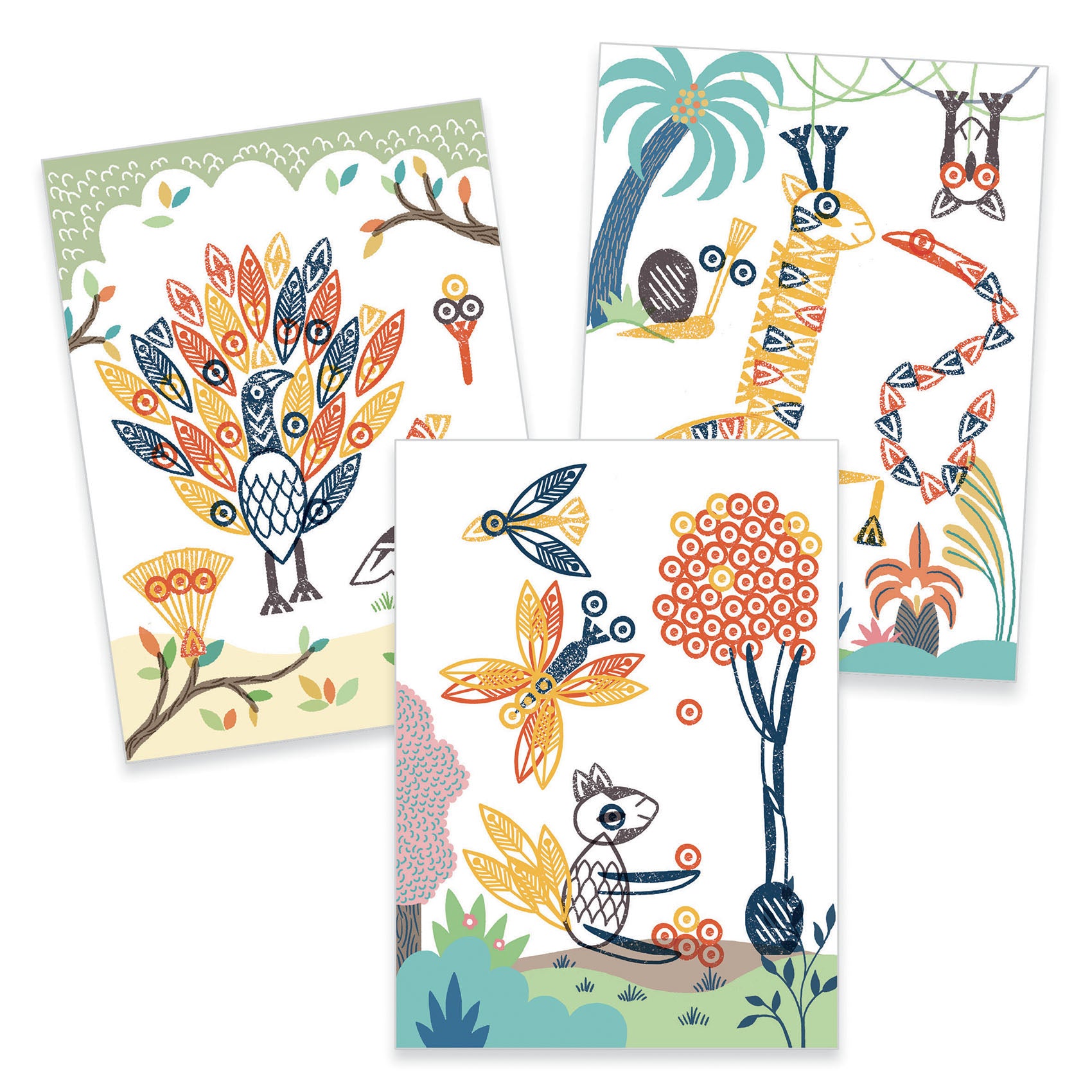 Djeco Mix & Match Stamps Surprising Animals