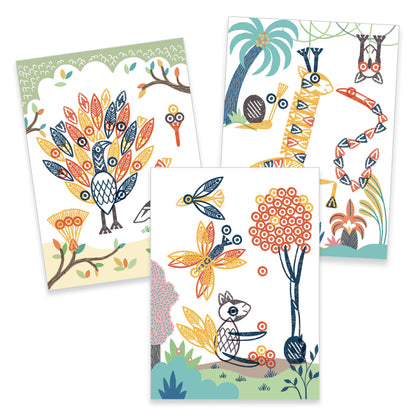 Djeco Mix & Match Stamps Surprising Animals