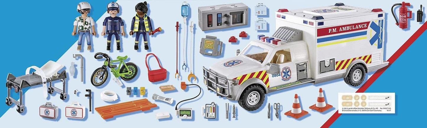 Playmobil 70936 Rescue Vehicles Ambulance with Lights and Sound