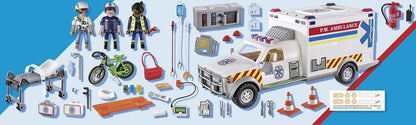 Playmobil 70936 Rescue Vehicles Ambulance with Lights and Sound