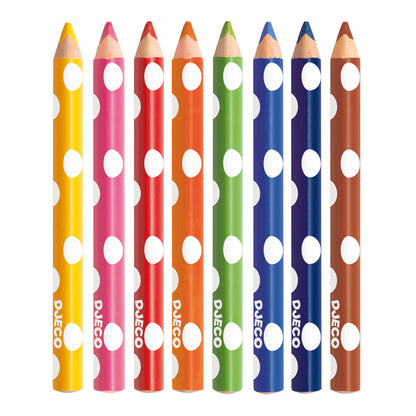 Djeco 8 Colouring Pencils For Little Ones