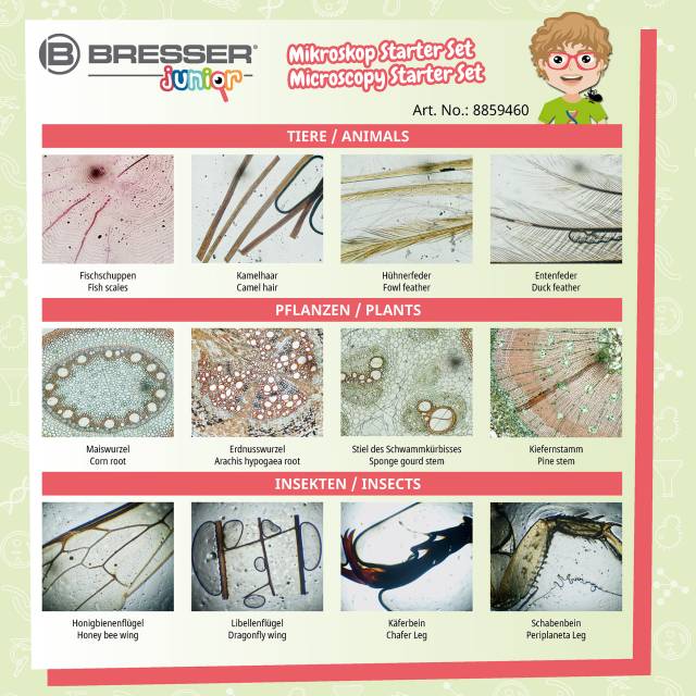 Bresser Junior 24 Permanent Microscope Starter Kit