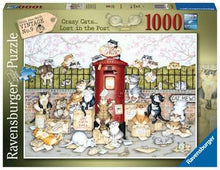 Ravensburger Crazy Cats Vintage No.9 - Lost in the Post 1000pc Jigsaw Puzzle