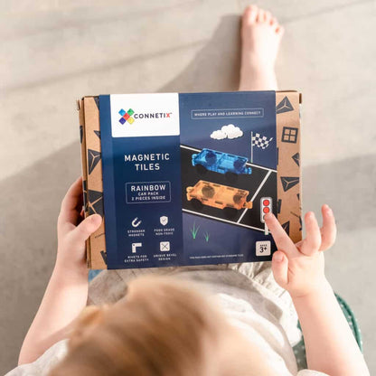 Connetix Tiles Rainbow 2 Piece Car Pack