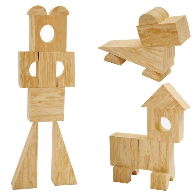 Softwood Blocks 56 Pcs