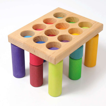 Grimms Stacking Game Small Rainbow Rollers